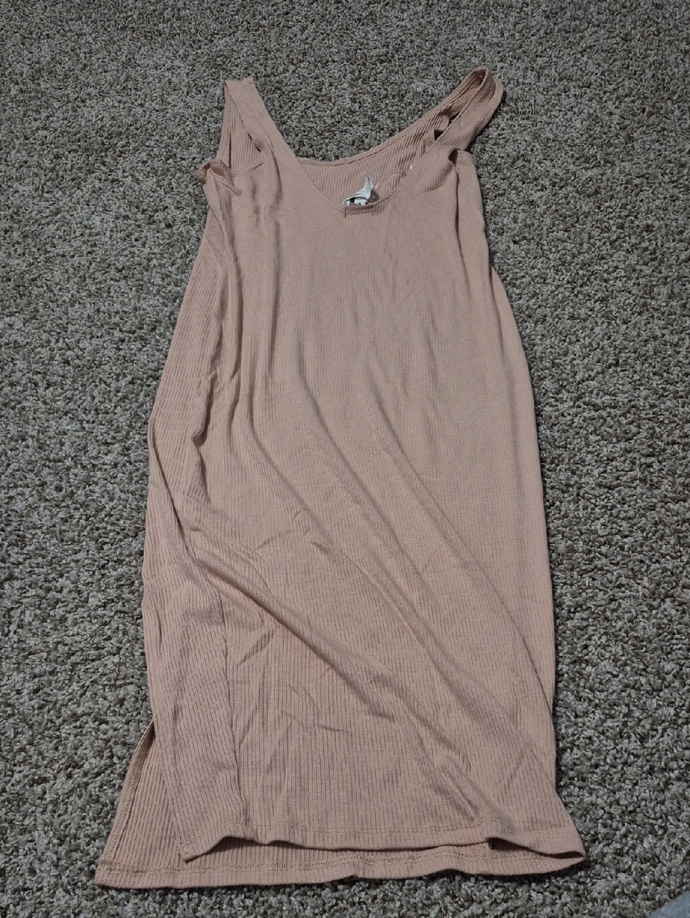 Women’s Ribbed Tank Dress - Blush